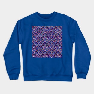 Blue Moroccan Bubble Pattern Crewneck Sweatshirt